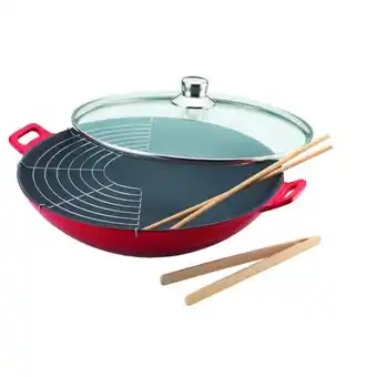 Auchan Wok en fonte d'acier ø 36 cm offre