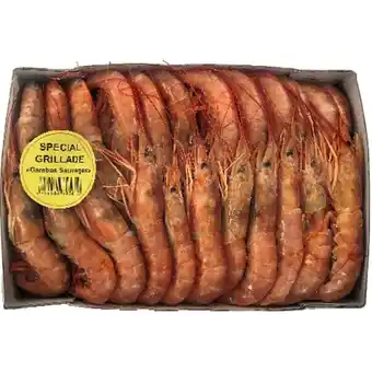 Auchan Gambas rouges d'argentine sauvages entières crues congelées offre