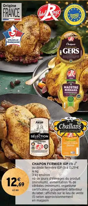 Intermarché CHAPON FERMIER IGP (1) offre