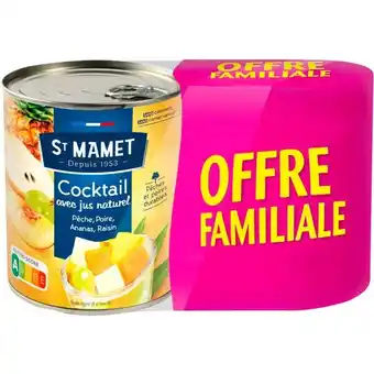 Auchan Cocktail de fruits au jus naturel saint mamet offre