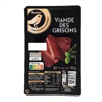 Auchan Viande des grisons auchan gourmet offre