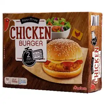 Auchan Chicken burger surgelés auchan offre