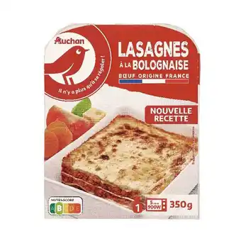Auchan Lasagnes à la bolognaise auchan offre