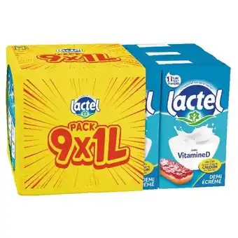 Auchan Lait demi-écrémé lactel offre