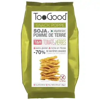 Auchan Biscuits apéritifs snack poppé tomates herbes toogood offre