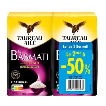 Auchan Riz le basmati taureau aile offre