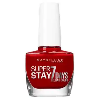Auchan Maybelline vernis a ongles superstay rouge profond offre