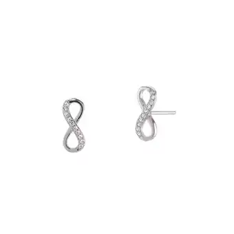 Auchan Parure collier + boucles d'oreilles argent et oxydes de zirconium offre