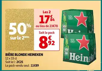 Auchan Supermarché Heineken bière blonde offre