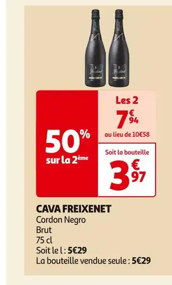 Auchan Supermarché Freixenet cava offre