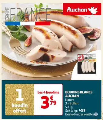 Auchan Supermarché Auchan boudins blancs offre