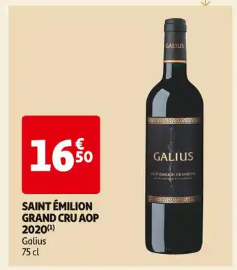 Auchan Supermarché Saint émilion grand cru aop 2020 offre