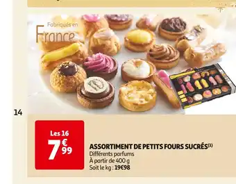 Auchan Supermarché Assortiment de petits fours sucrés offre