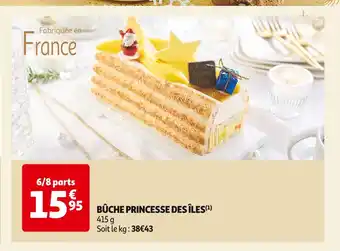 Bûche princesse des îles