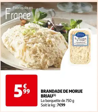 Auchan Supermarché Briau brandade de morue offre
