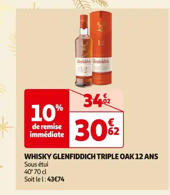 Glenfiddich whisky triple oak 12 ans