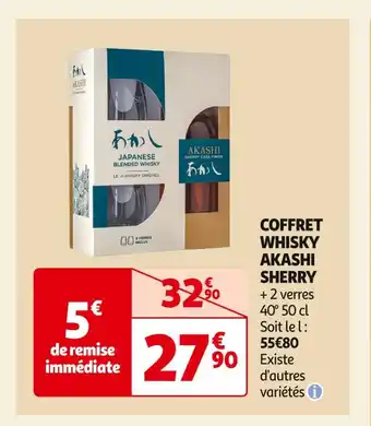 Auchan Supermarché Akashi coffret whisky sherry offre