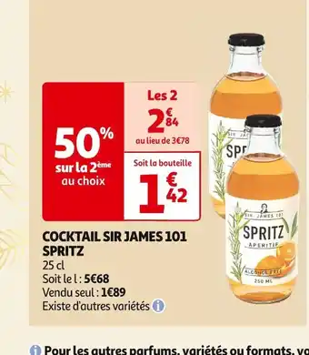 Sir james 101 cocktail spritz