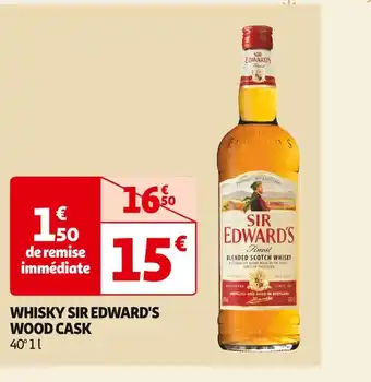 Sir edward's whisky wood cask