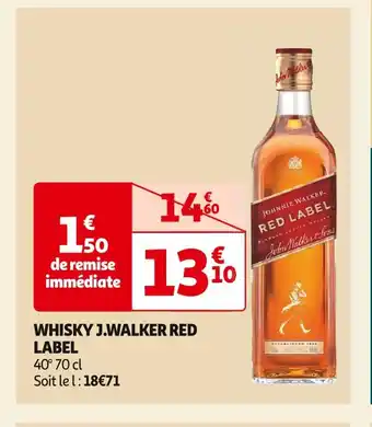 Auchan Supermarché J.walker red label whisky offre