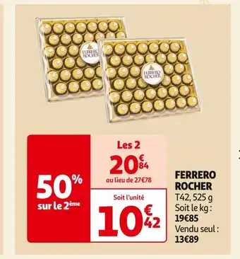 Auchan Supermarché Ferrero ferrero rocher offre