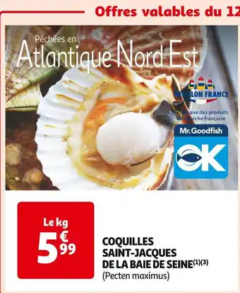 Auchan Supermarché Coquilles saint-jacques de la baie de seine offre