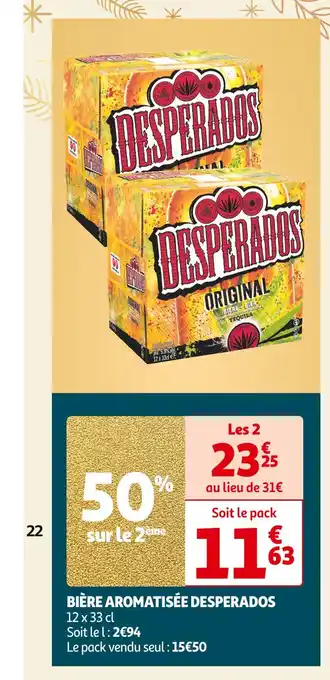 Auchan Supermarché Desperados bière aromatisée offre
