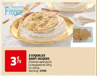 Auchan Supermarché 2 coquilles saint-jacques offre