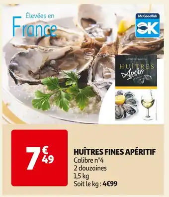 Auchan Supermarché Huîtres fines apéritif offre
