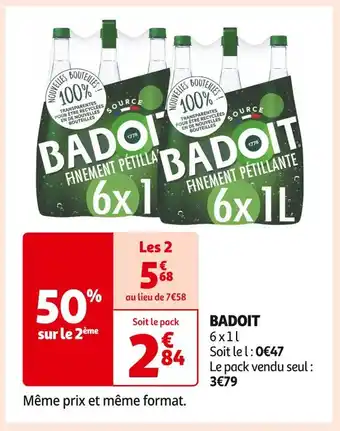 Auchan Supermarché Badoit badoit offre