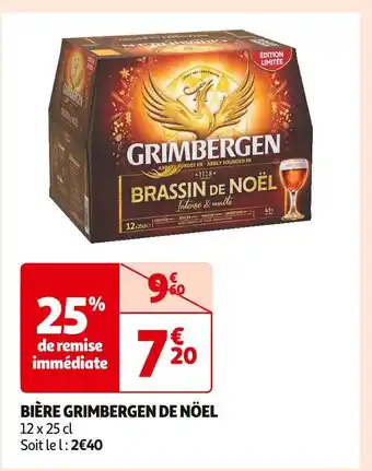 Auchan Supermarché Grimbergen bière de nöel offre