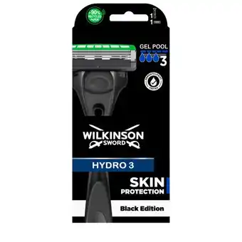 Auchan Rasoir hydro 3 noir edition wilkinson offre