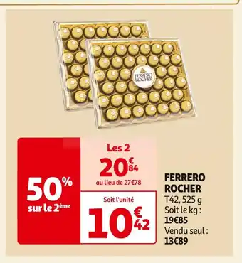 Auchan Supermarché Ferrero rocher ferrero rocher offre