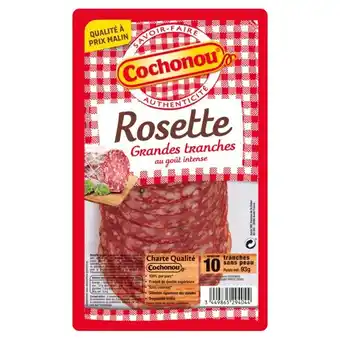 Auchan Rosette grandes tranches intense cochonou offre