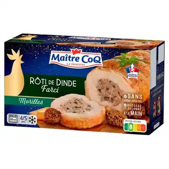 Auchan Rôti de dinde farci aux morilles surgelé maître coq offre