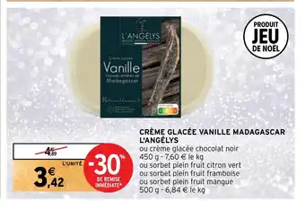Intermarché CRÈME GLACÉE VANILLE MADAGASCAR L'ANGÉLYS offre