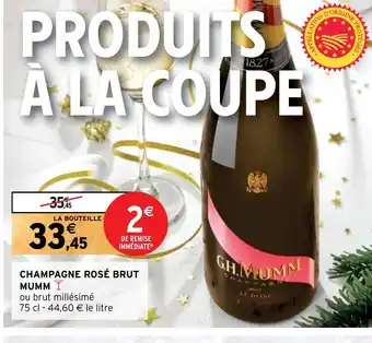 Intermarché CHAMPAGNE ROSÉ BRUT MUMM offre