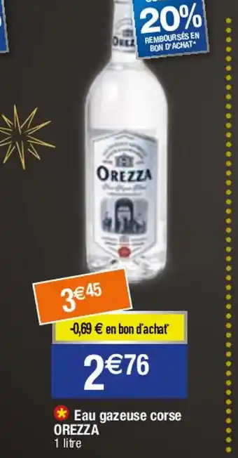 Migros * Eau gazeuse corse OREZZA offre