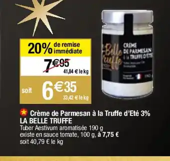 Migros Crème de Parmesan à la Truffe d'Eté 3% offre