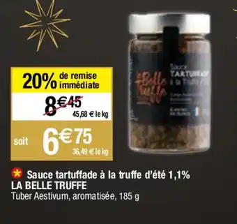 Sauce tartuffade à la truffe d'été 1,1% LA BELLE TRUFFE