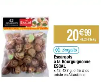 Migros Escargots à la Bourguignonne ESCAL offre