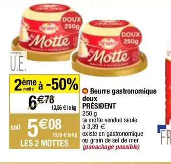 Migros Beurre gastronomique doux offre