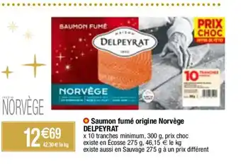 Migros Saumon fumé origine Norvège offre