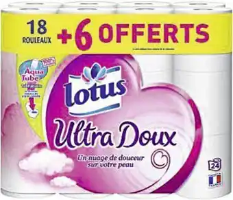 Casino Supermarchés Lotus Ultra Doux Papier toilette 24 rouleaux offre