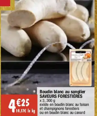Migros Boudin blanc au sanglier SAVEURS FORESTIÈRES offre