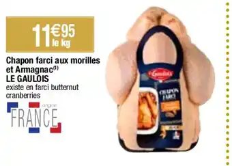 Chapon farci aux morilles et Armagnac