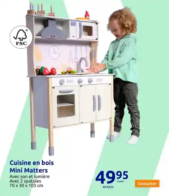 Action Cuisine en bois Mini Matters offre