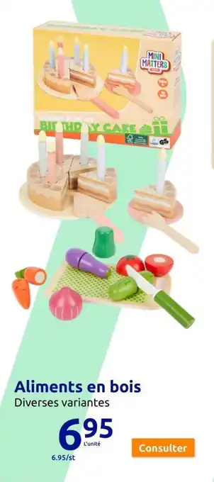 Action Aliments en bois offre