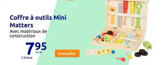Action Coffre à outils Mini Matters offre