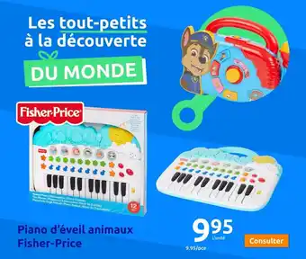 Action Piano d'éveil animaux Fisher-Price offre